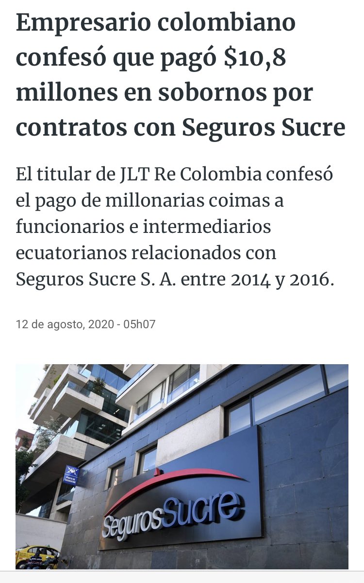 Los Miami Boys,Hinojosa, Westwood Capital Markets y bonos de $6.75 Millones robados a #SegurosSucre, de estos $10,8 millones pagados por Moncaleano en sobornos a Juan Rivas solo se investigó 5, a quien y a donde fueron a parar los otros $5,8 MDD. ✈️. 
CUANDO VAMOS A RECUPERARLOS?