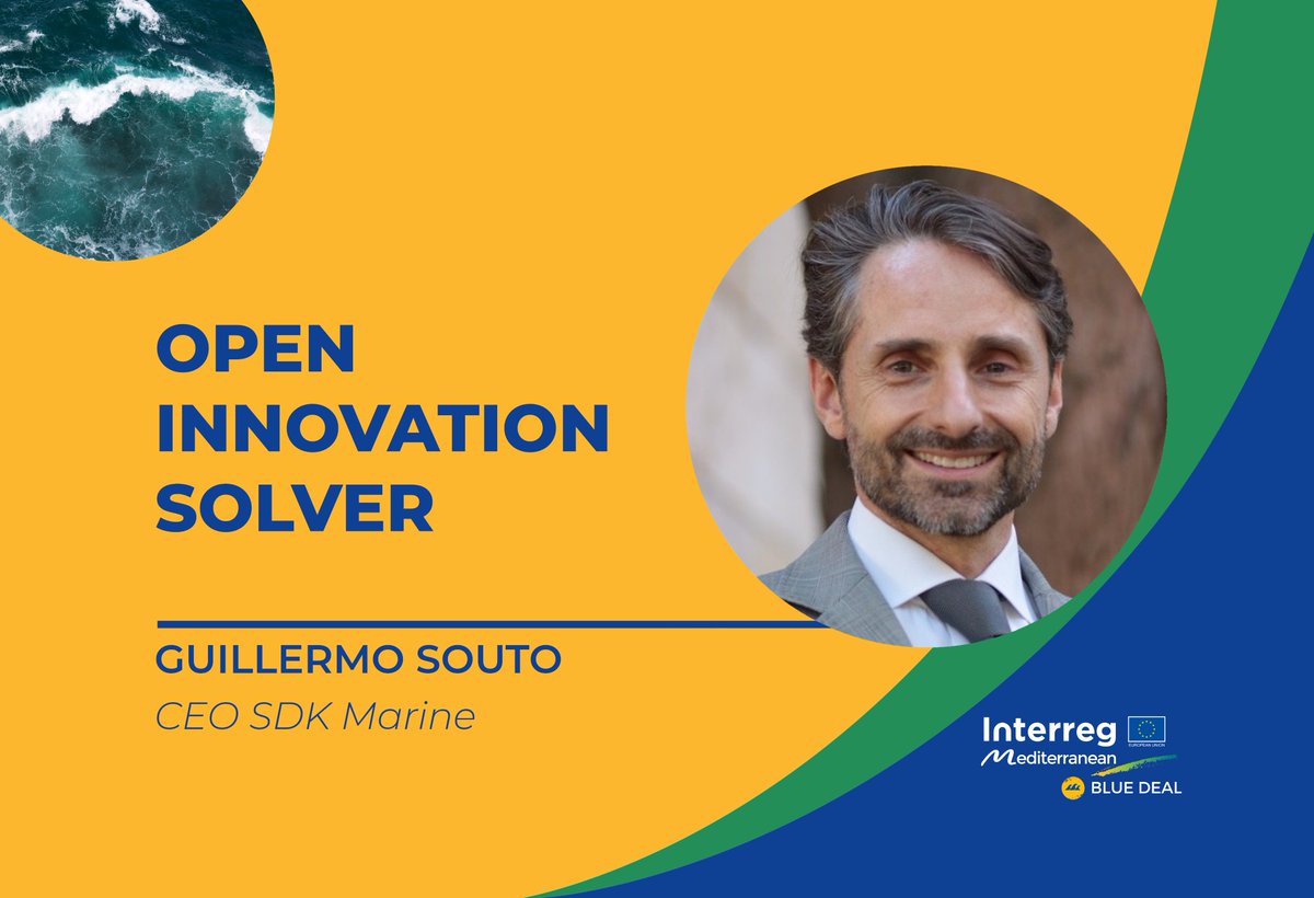 bluedeal_med's tweet photo. 🗣️Guillermo Souto Director of SDK Marine has submitted a proposal for the #OIChallenge
Do you want to know more about his company?🧐
Visit our website ➡️https://t.co/uNvX5yjtDE
#BlueDealproject #BlueEnergy #MRE #BlueGrowthCommunity #BlueFuture https://t.co/kQMkmHwY9p