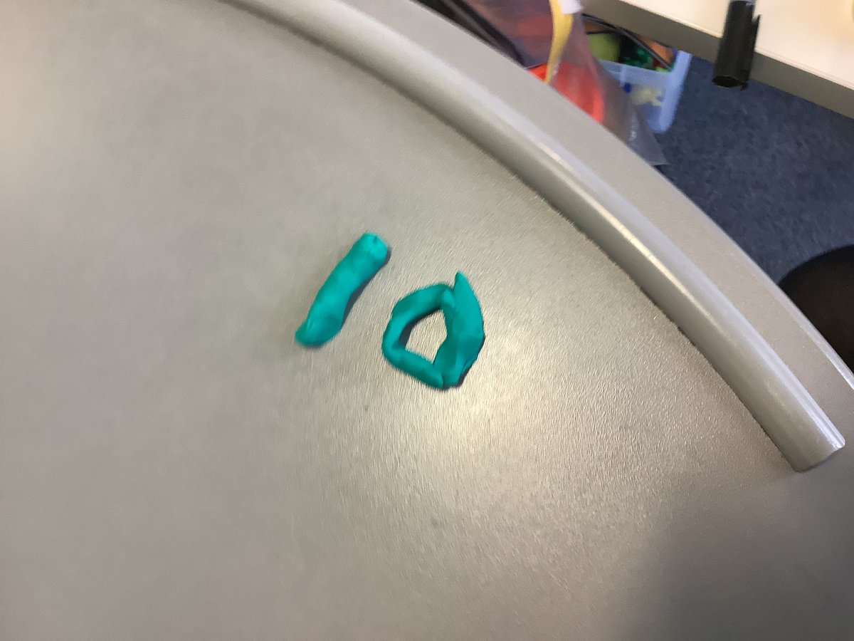OABroadoak's tweet photo. Today in maths Robert from 1HT has been making numbers using play-doh #finemotorskills #makingnumbers #Y1 https://t.co/BCGmyUeNV9