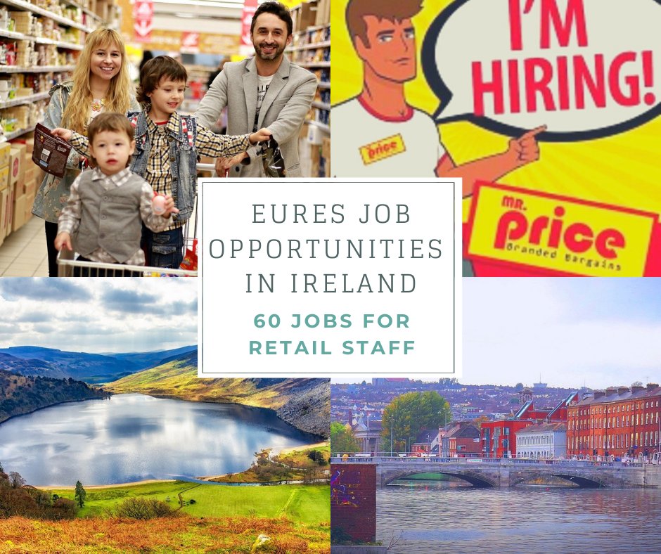 EURESIreland's tweet photo. Looking for work in #Retaill? @MrPriceIre are hiring Store Managers, Sales Assistants, Security Staff, Warehouse Operatives and Goods Inwards staff for their stores across Ireland. Over 60 positions available. For more information: https://t.co/HFXHYbBGVk @jobsireland @EURESJob https://t.co/di3xcGorhk