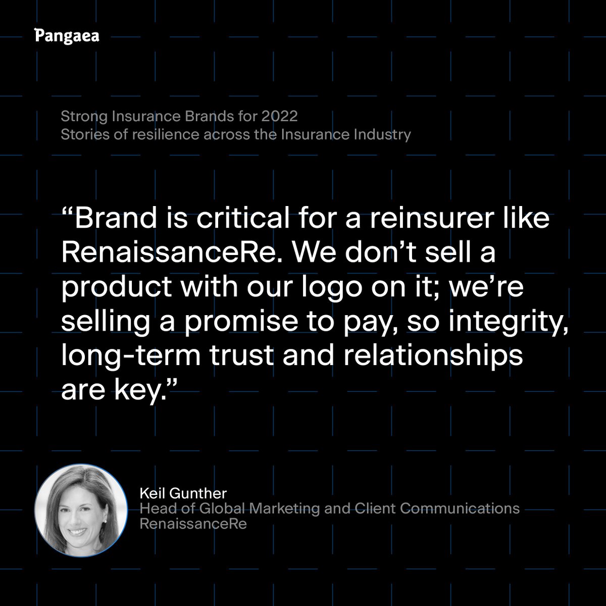 Strong insurance brands for 2022.
Keil Gunther from RenaissanceRE is one of four marketing leaders from global, specialist insurance and reinsurance firms featured in our report.
pangaeacreative.co.uk/strong-insuran…
