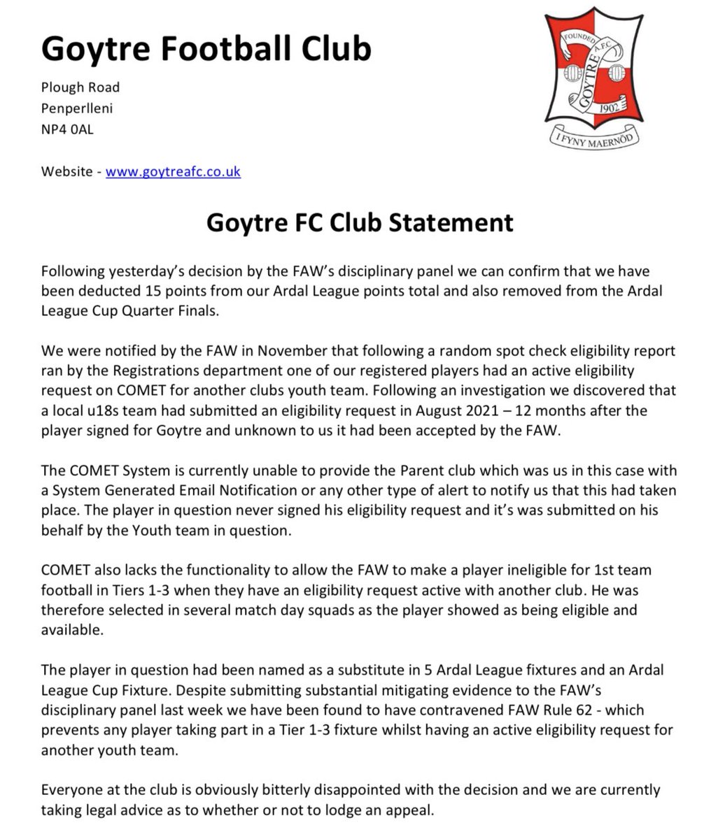 Club Statement