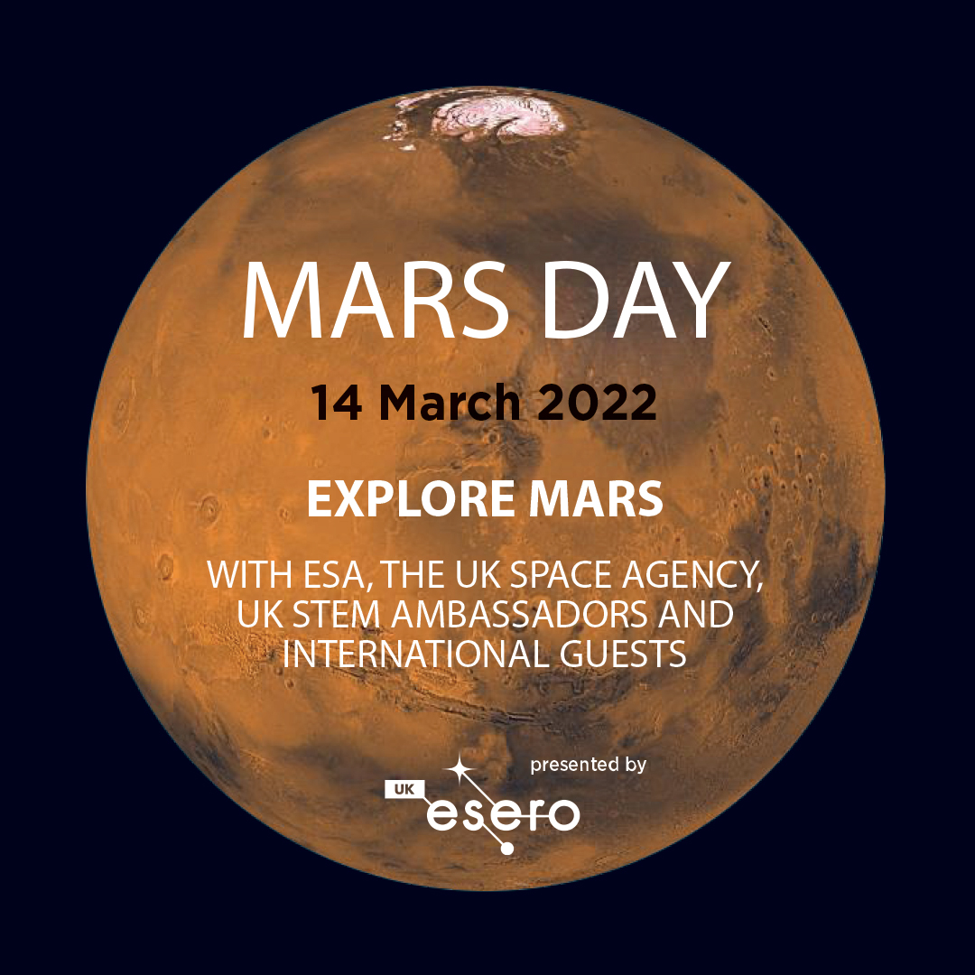 STEMLearningUK's tweet image. Don&apos;t miss out on fascinating talks and educational sessions during #MarsDay22 🌟 🌌

At this free virtual event, enjoy a sky full of inspirational guest speakers and stars from @ESA, @spacegovuk &amp;amp; @NASA as well as our space @STEMAmbassadors.

Book now 👉 bit.ly/3LihpzY