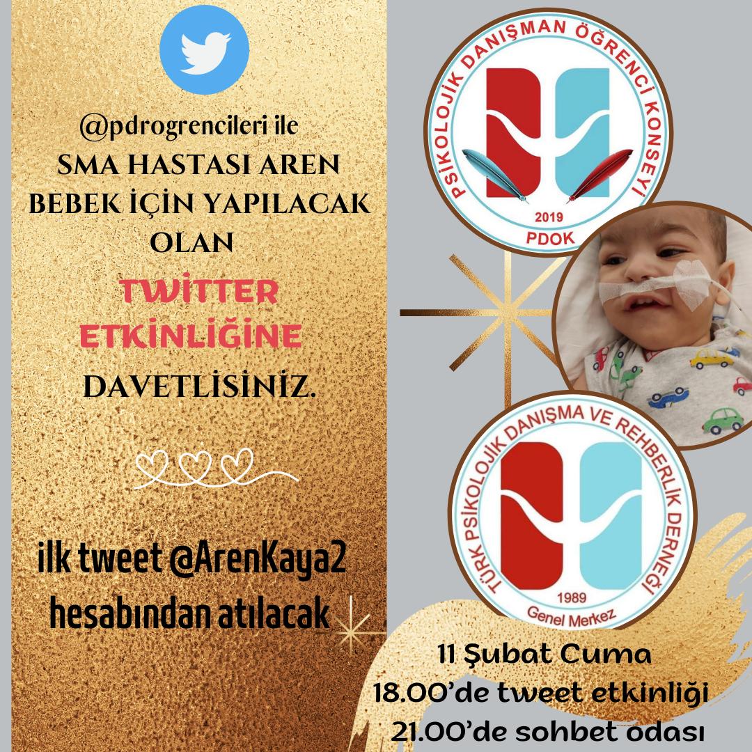 PdokAmasya's tweet photo. Merhaba Psikolojik Danışma ve Rehberlik Ailesi 💫

Psikolojik Danışman hocamız Vahap Kaya'nın oğlu SMA TİP-1 HASTASI Aren bebeğe destek olmak, sesini duyurabilmek amacı ile 11 Şubat 2022 Cuma akşamı saat 18.00'de Twitter hashtag etkinliği gerçekleştireceğiz.
+++ https://t.co/OZKZ7N6xN5