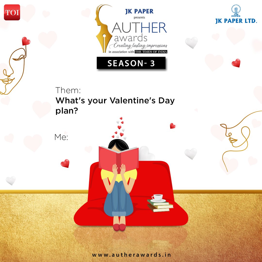 We just want to spend valentine’s day well!

What do you have planned for Valentine's Day?

#AutherAwards #WomenWriter #JKPaper #indianauthors #indianwomenauthors #womenauthors #author #books #bookreading #indianbooks #booklove #valentinesday #valentinsday2022