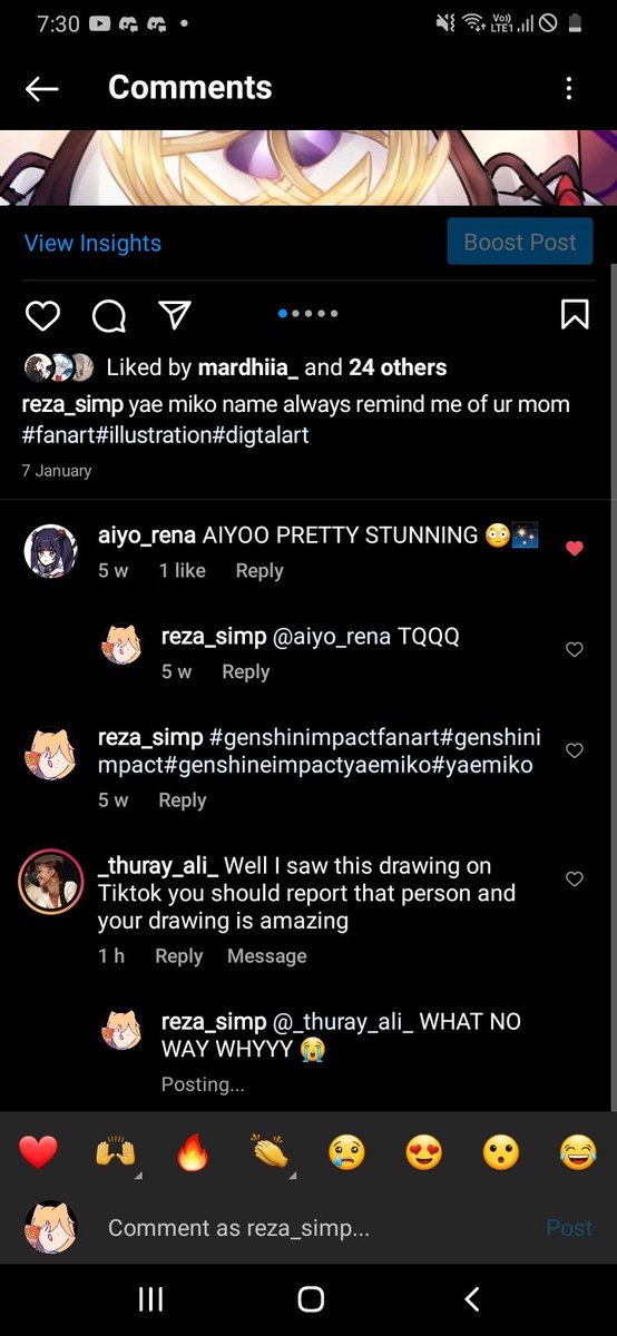 Reza_ter3's tweet photo. WHO TF STOLE MY ART 
#GenshinImapct #artstealer #Artist #artwork #stealer #ArtistOnTwitter https://t.co/rcpD4O6V2M