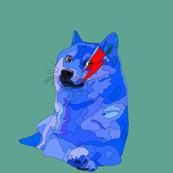 DogeKennelClub's tweet photo. Super clean Bowie just minted ! #doge #TDKC #dogecoin #art #nft https://t.co/IqzL2TCJuE