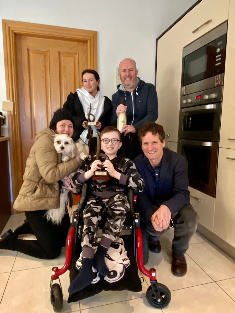 oconnellbrian's tweet photo. I was asked to present the Blarney 2021 Person(s) of the Year earlier.. and I can’t think of anyone more deserving than Christine and Adam Terry (along with Mark and Sarah..) 
Great to see Adam home and recovering well and what an impact he’s had…. https://t.co/rWGhkFYjwh