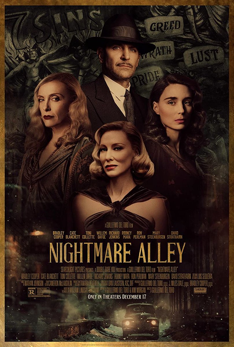 The new Guillermo del Toro film #NightmareAlley is out on #HBO #HBOMax and despite some pacing issues, is quite excellent. Check it out when you can and read my #MovieReview here
moviesmillers.blogspot.com/2022/02/nightm…
#SearchlightPictures #Searchlight