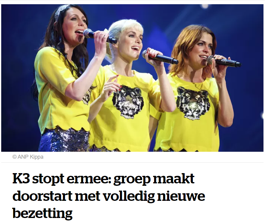Josje is de reden dat ik vertrouwensproblemen heb.

K3 - Drums gaan boem!