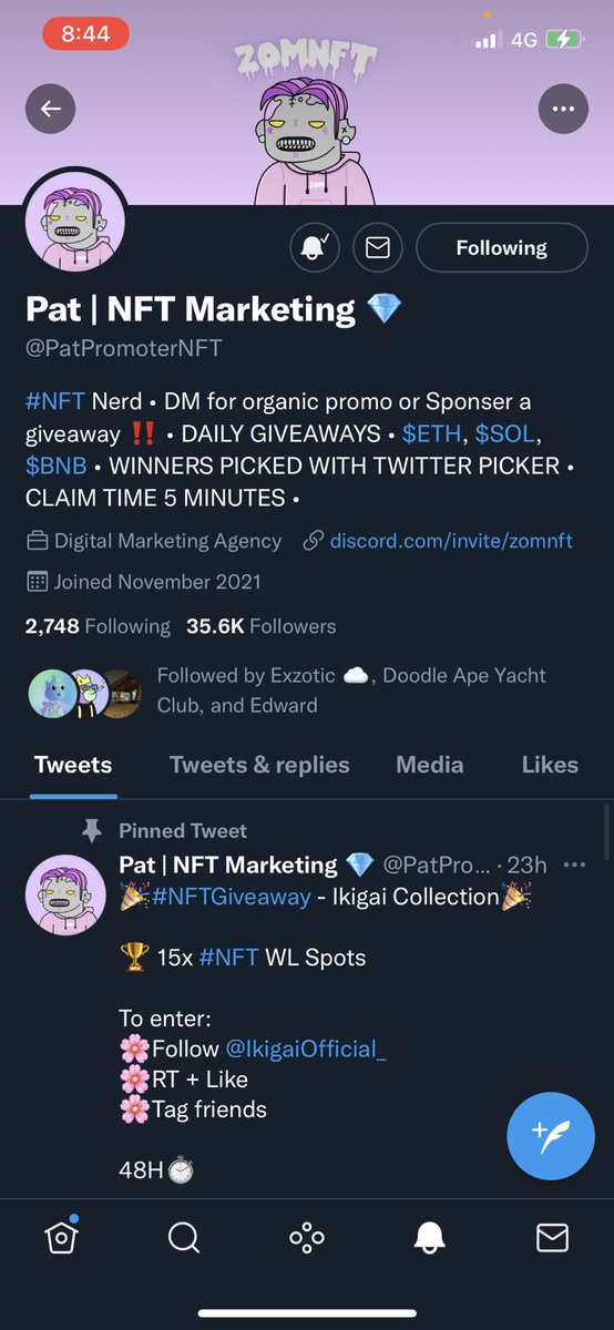 hunwoonft9's tweet photo. @PatPromoterNFT @ZomNFT @jackson90631649 @Edward60174410 
Done🔥🔥🔥🔥 https://t.co/esQdTPNmRc
