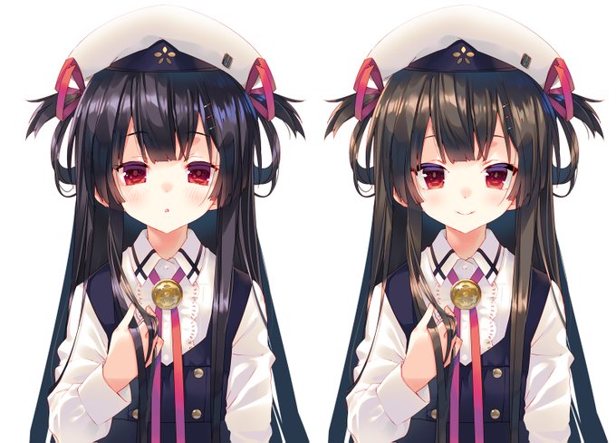 正月配信の立ち絵に使った双子ちゃん。 