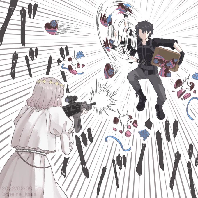 バディランク?そんなの関係ねぇ!!

くらえ!!!!!!!!!!
スーパーロックオンチョコだ!!!!

 #FGO #ゴッホちゃん  #オベロン 