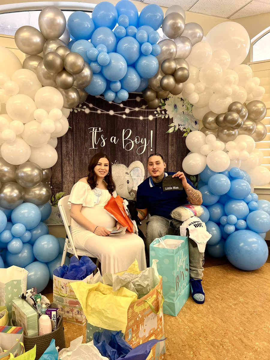 Kyle_NASA's tweet photo. Baby Shower went good , love having family and friends there everyone getting along having a great time. Just waiting for my baby boy to come out. Any day now https://t.co/afCv6Knu98