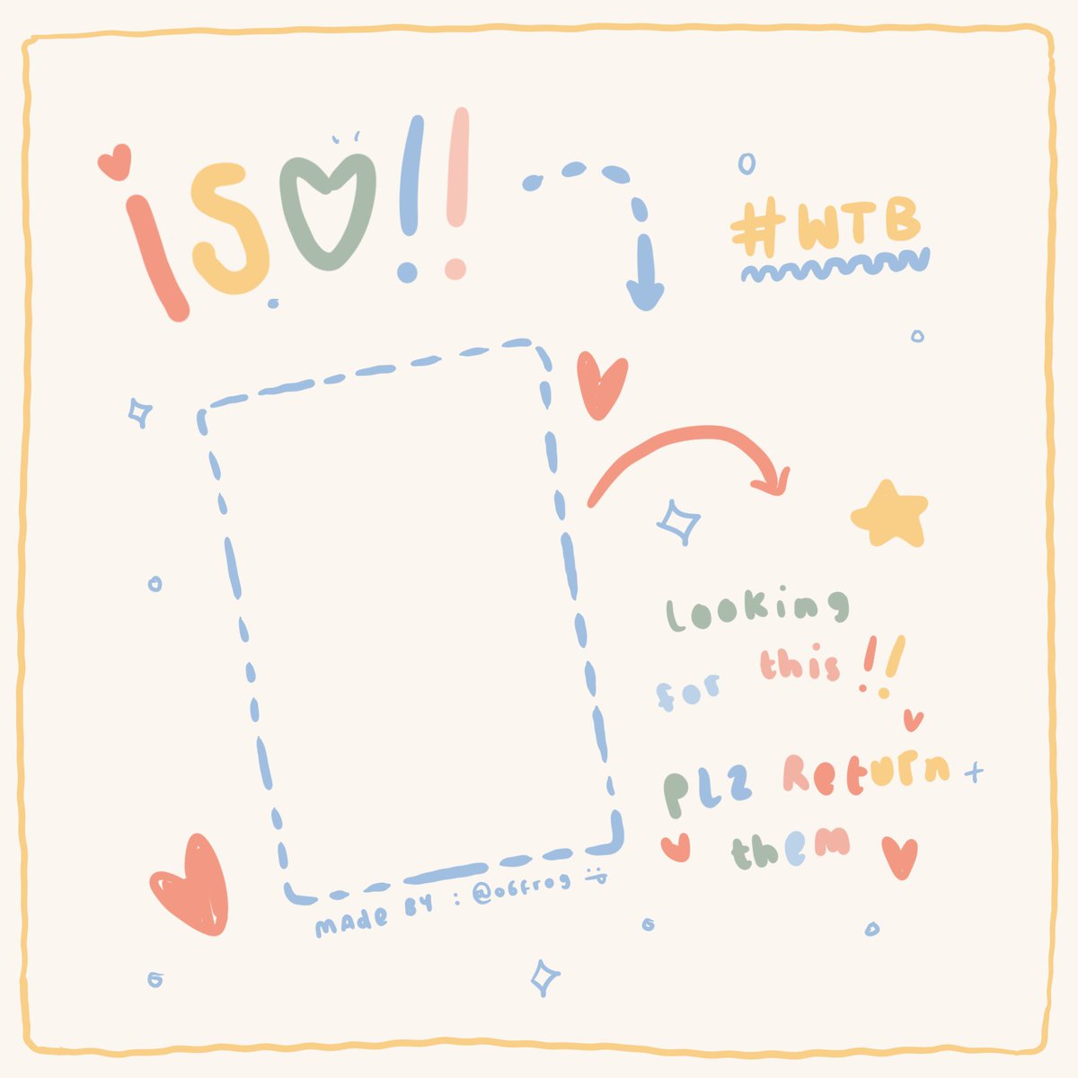 o6frog's tweet image. i made #iso templates #wishlist for photocards ! <3 feel free to use !