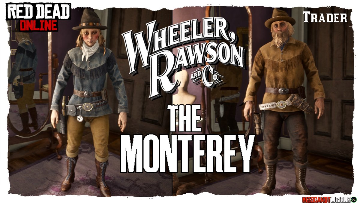 WheelerRawsonCo's tweet image. Enjoy 40% Off Traders Outfits 
for the whole month of February 

The MONTEREY 

#RedDeadOnline #RockstarGames