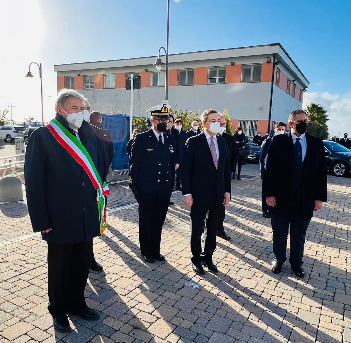 Benvenuto a #Genova al Presidente #Draghi 🇮🇹