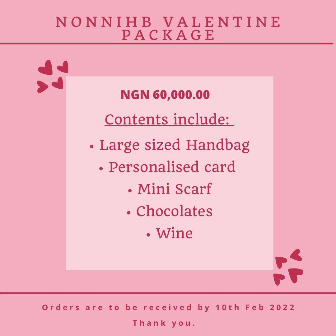 nonnihb's tweet photo. The “𝗣𝗮𝘀𝘀𝗶𝗼𝗻” Package

Price: N60,000.00
P.S: Cost is exclusive of delivery 

#nonnihb #valentinegiftforher #valentinepackage #valentinepackages #valentinepackagesinlagos #lovegifts https://t.co/IceggCLfEY