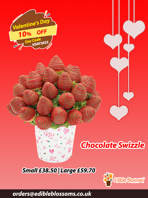 An extra elegant tree for your valentine. Our Valentines Chocolatey blossom is filled with fresh strawberries, hand-dipped in semi-sweet chocolate, and artificially arranged in a ceramic pot. Valentine’s day,
Order Now: bit.ly/3ozqUB2
📱 WhatsApp: 07891 468235
#Valentine