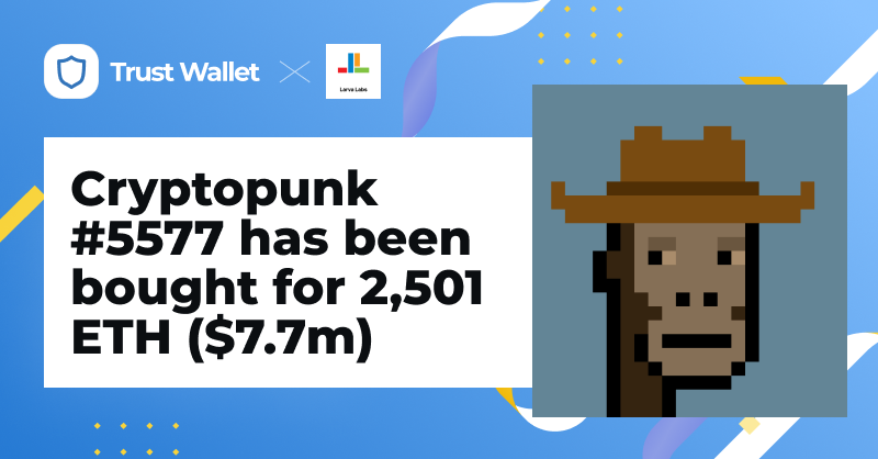TrustWallet's tweet photo. It's 1 of 24 ape #CryptoPunks 👇