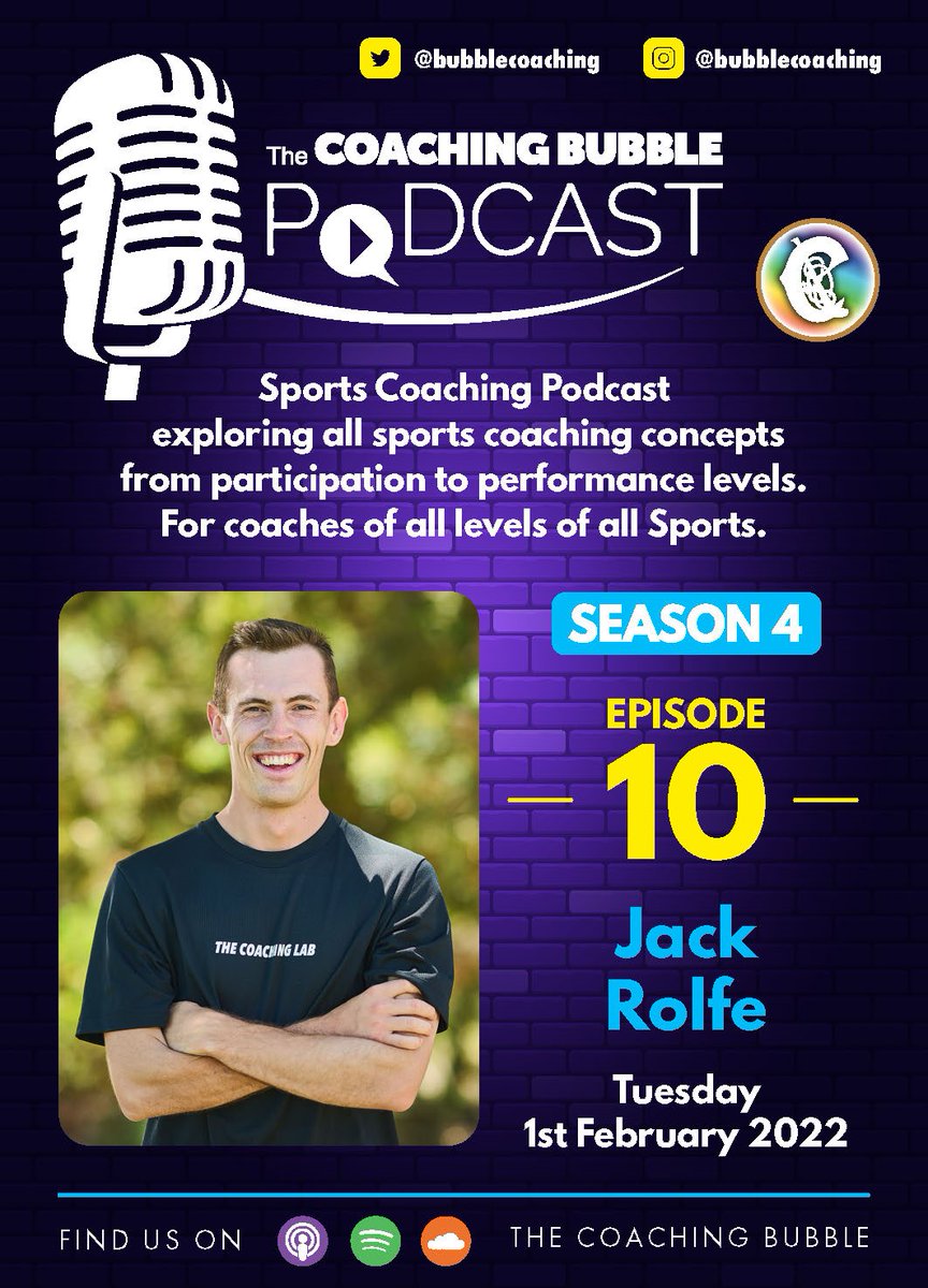 Delighted to be joined by <a href="/JPR_25/">Jack Rolfe</a> founder of <a href="/The_CoachingLab/">The_CoachingLab</a> 
Jack gives brilliant insights on the importance and value of the softer skill of coaching &amp;  gives excellent practical tips on incorporating small sided games into coaching sessions. 

🎧linktr.ee/TheCoachingBub…