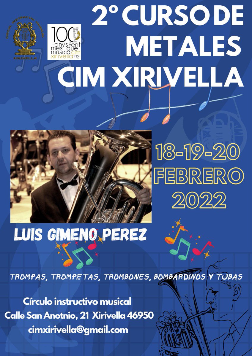 2o Curso de Metales CIM Xirivela impartido por Luis Gimeno Pérez.