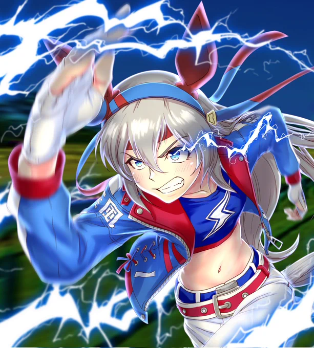 「白い稲妻、見せたるで!」
#ウマ娘プリティーダービー
#タマモクロス 