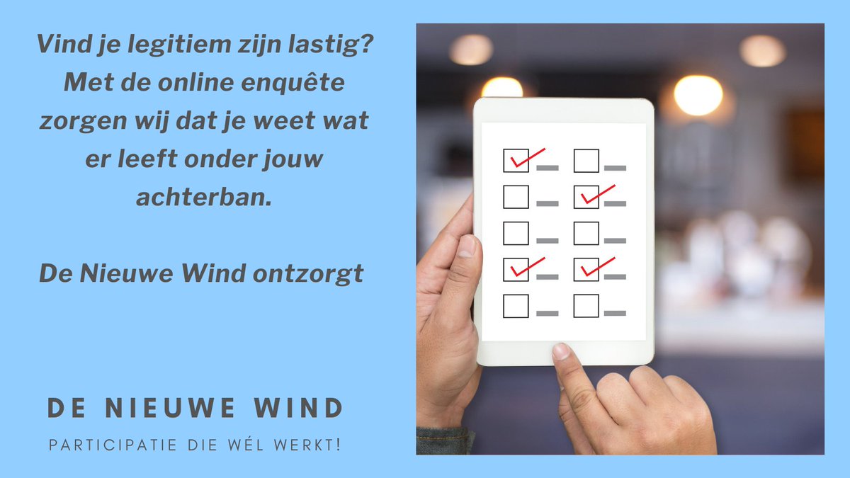 Hoe kom je te weten wat er speelt bij de huurders? Wij ontdekte dat deze vraag vaak onbeantwoord blijft en ontwikkelde een oplossing die huurdersorganisaties versterkt in legitimiteit, en tegelijkertijd de eigen zichtbaarheid bij de huurder vergroot. bit.ly/34rbiso