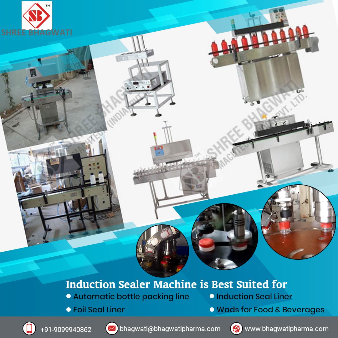 bhagwatipharma1's tweet photo. For easy process of applying foil sealing on the container without any closure know about #InductionSealingMachine suitable for metal bottles, jars and container. Visit – https://t.co/FOThdk7Ush
#BhagwatiPharma #BottleSealingMachine #JarSealingMachine #ContainerSealingMachine https://t.co/oDL9Fc2cUm