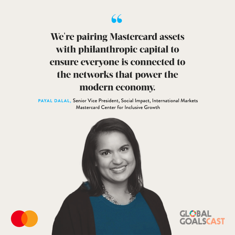 In developing economies, micro + small businesses provide 70% of jobs and 50% of global GDP - check out <a href="/pdalal/">Payal Dalal</a> on what <a href="/CNTR4growth/">Mastercard Center for Inclusive Growth</a> <a href="/MastercardEU/">Mastercard Europe</a>  is doing to ensure more people benefit from economic growth and innovation in new <a href="/GlobalGoalsCast/">Global GoalsCast</a> episode apple.co/3rhNgbN