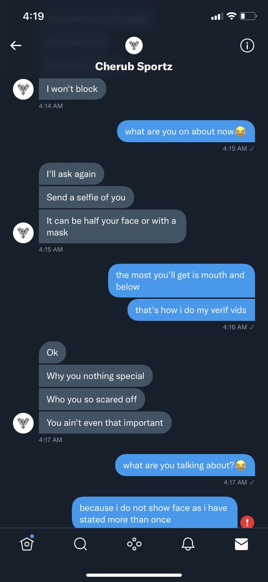 scamprotections's tweet photo. @ SELLERS
-
idek what to call this but this guy
is just fucking WEIRD😂 he also said
he scams as a girl?? like this is honestly
some fucking weird shit but anyway
just steer clear of @SportzCherub
#sellingcontent #buyingcontent https://t.co/cvwnj5Q9Kz