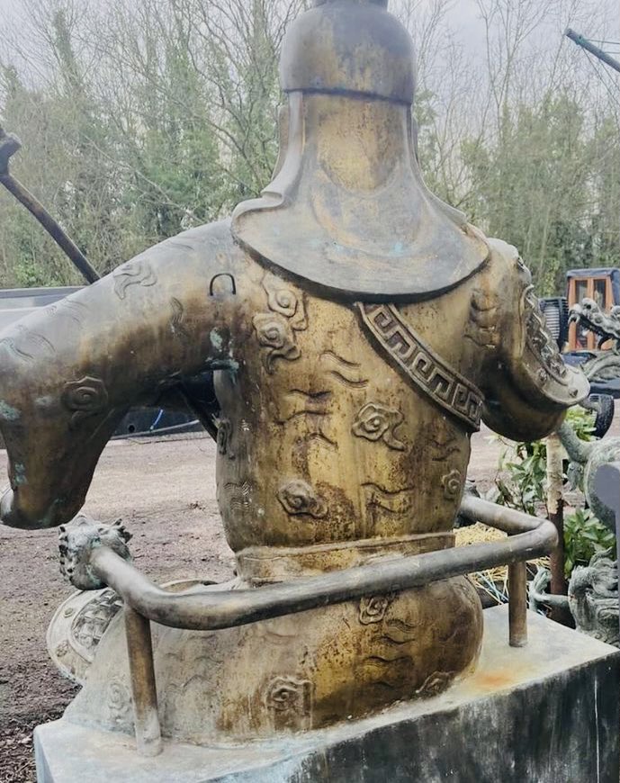 Guan Yu just arrived in Bridgnorth! The Bronze Chinese military general sits over 5feet tall amid some general debris in our delivery yard 😅
#guanyu #bronzestatue #Chinese #ChineseNewYear