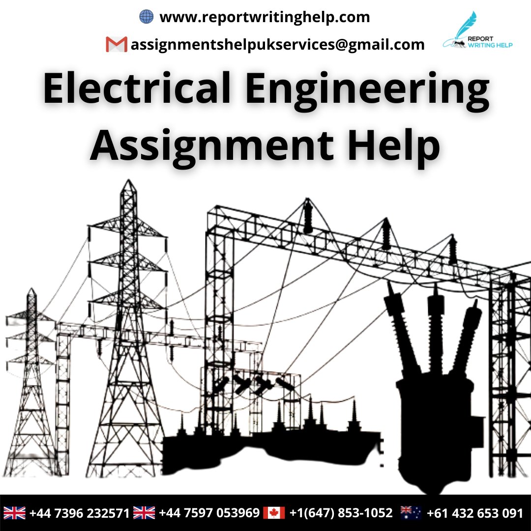 ReportWritingH1's tweet image. Be confident! Because you choose our Electrical
assignment help services.
Order your task Now:
#electricalengineer #electricalengineeringassignment #electricalengineeringassignmenthelp #writingassignment #writinghelp #assignmenthelp #assignments #help