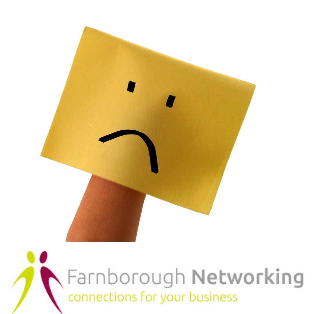 We are sorry to announce that it has been decided to put Farnborough Networking on hold for the time being.  We will have a look if it's worth opening up again later this year.  We will miss you all and hope to catch up at other networking events. 🙁