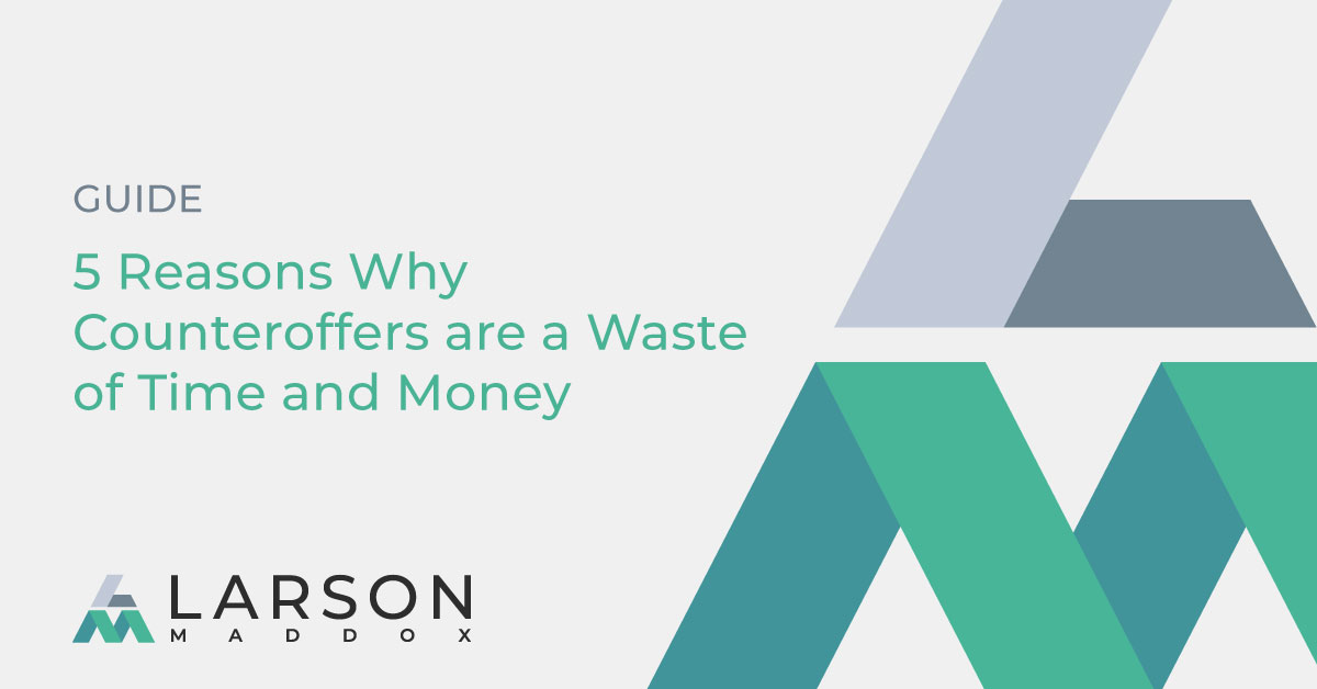 Are you offering a counter-offer to an employee who has handed in their resignation? Find out why this isn't a long-term solution and the alternatives you should consider instead:

#counteroffer #hiringadvice #retention #regulatory #legal