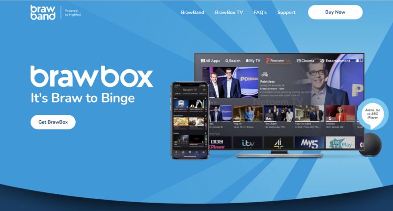 BrawBandHome's tweet photo. As if BrawBand wasn't enough! Now you can add TV to your package and get access to over 200 channels, including Premier Sports, showing some of the biggest games in Scottish football. #itsbrawtobinge #brawbox #tv #brawband More at https://t.co/uzXMedmeF4 https://t.co/5rztB7ZoWY