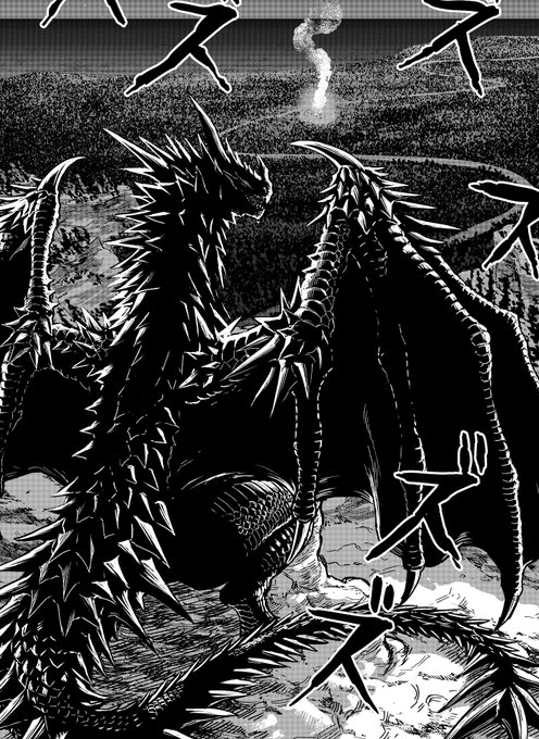 めっちゃかっこいいドラゴン描けたから見て 