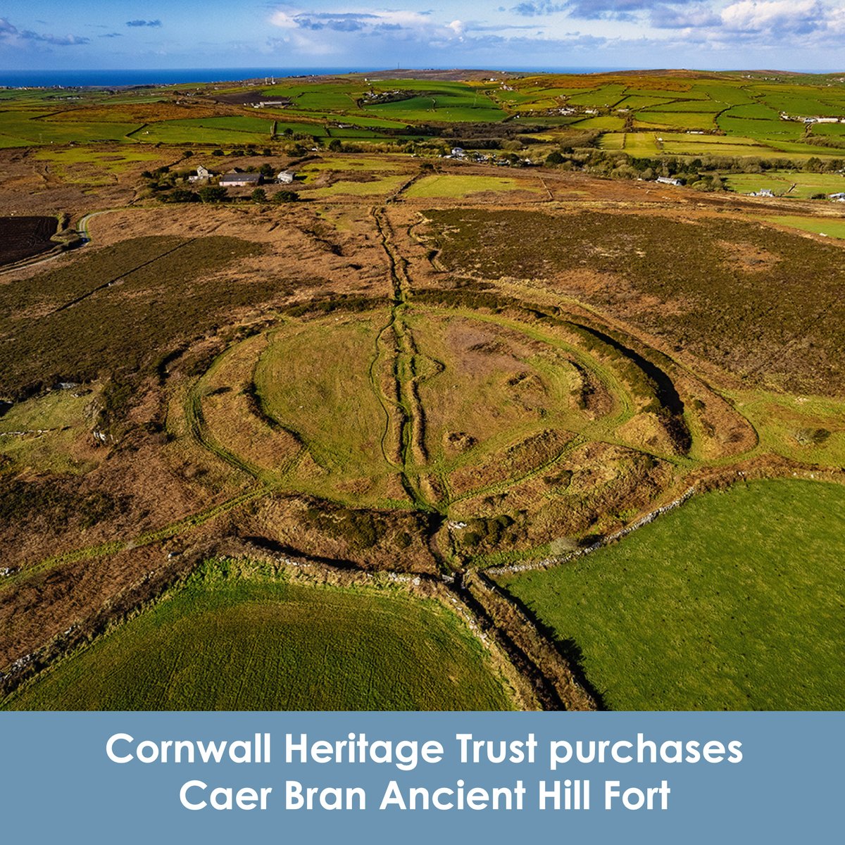 CHT are thrilled to announce that we have just purchased land at Caer Bran, which includes a very important multi-phase hillfort and a range of later agricultural and mining remains. #hillfortwednesday #lovecornwall #cornishheritage #caerbran #kernow

cornwallheritagetrust.org/our_sites/caer…