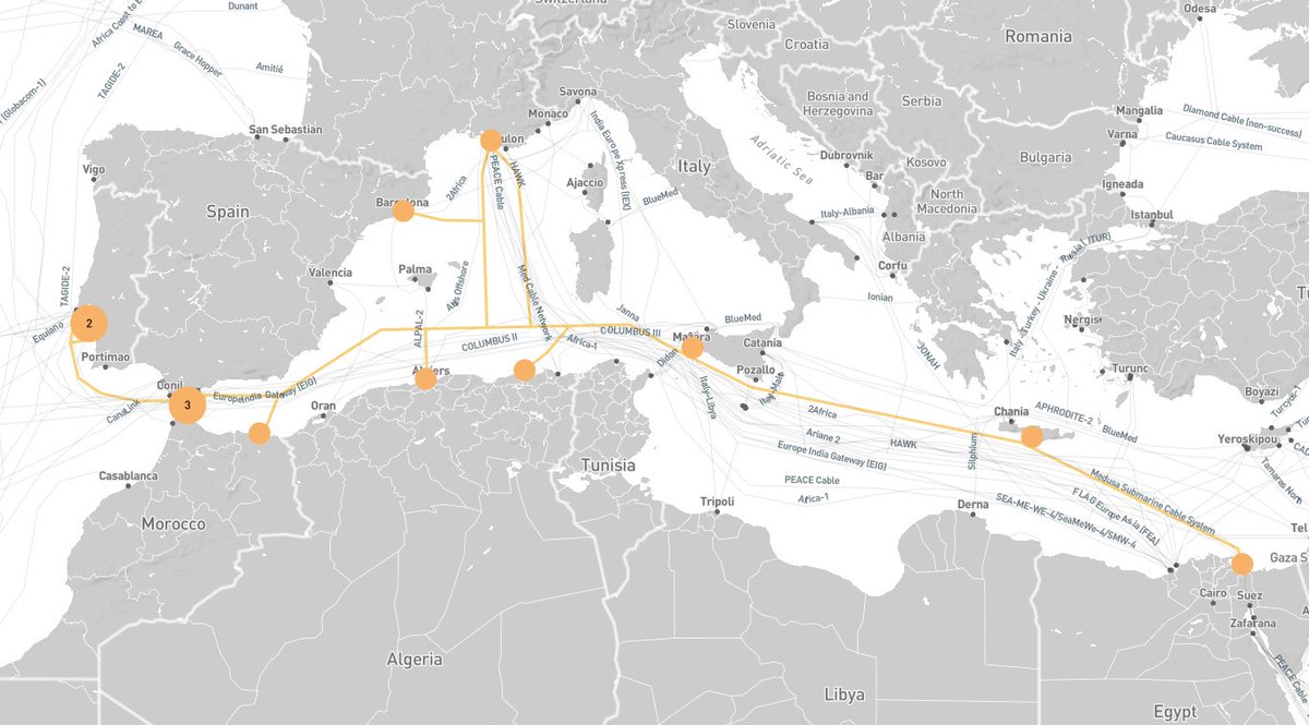 MedusaSCS's tweet photo. 🔵 |𝐌𝐞𝐝𝐮𝐬𝐚 𝐧𝐞𝐰𝐬| 🔵

🙋🏾Hey! #Medusa is also at @infrapedia🌐the crowdsourced public map that allows users to explorer the Internet's #subseacable, terrestrial #network and #datacenter infrastructures.

 #medusasubmarinecabesystem 

https://t.co/D0ugiKJJ8x https://t.co/Y1OL7j3JPY