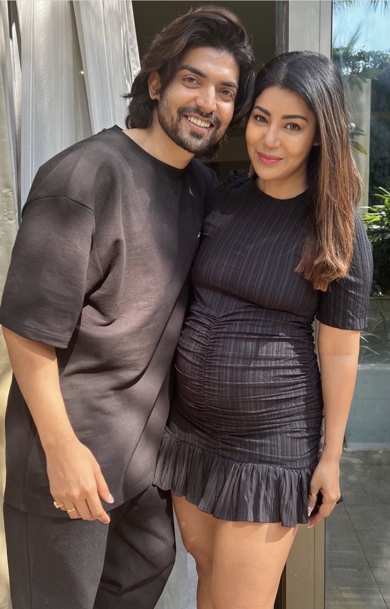 filmfare's tweet photo. Congratulations! 

@imdebina and @gurruchoudhary are expecting their first child. 🍼 https://t.co/gcnq38SZ5h