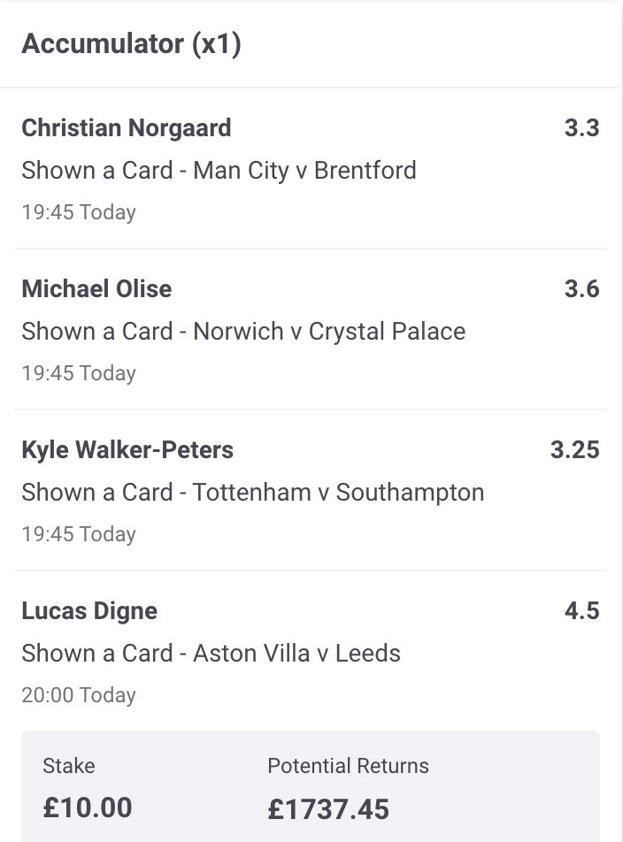 JamesMurphyTips's tweet photo. 🟡 YELLOW CARD LOTTERY

If my Yellow Card bet tonight wins, I'll split the winnings (£1,737.45) between two followers. 👇

To enter:

❤️🔁 Like AND Retweet this Tweet
👉 Follow me @JamesMurphyTips.

That's it! The winners will be announced at full time.

18+, Gamble Responsibly. https://t.co/LfJIf3pR2F