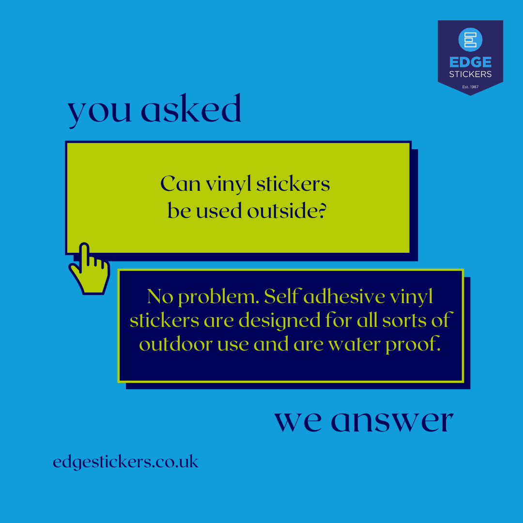 Our MD, David Willis, has answered loads of frequently asked questions online.  Take a look..
edgestickers.co.uk/can-vinyl-stic…
#Stickers  #didyouknow