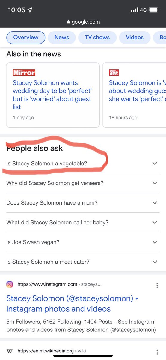 EdRedmond5's tweet photo. I googled Stacey Solomon today but google had other ideas. https://t.co/GujpXZEn72