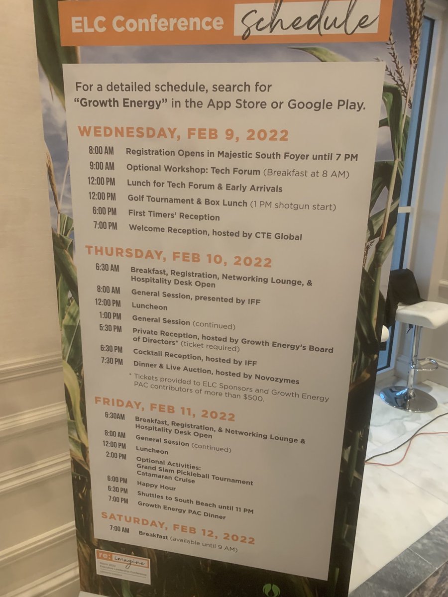 kmanning's tweet photo. Ready for a couple of strong days in support of #Biofuels ⁦@GrowthEnergy⁩ #elc2022 https://t.co/pttqB3QCQh