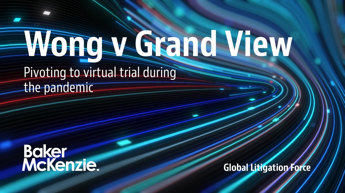 bakermckenzie's tweet photo. We represented Dr Winston Wong in the recent Wong v Grand View trial. This was one of the highest-value private wealth disputes cases ever, with assets in excess of $20bn, and included litigation in four jurisdictions https://t.co/X0xEdEdtHb #globallitigationforce https://t.co/R35P5ovp3O