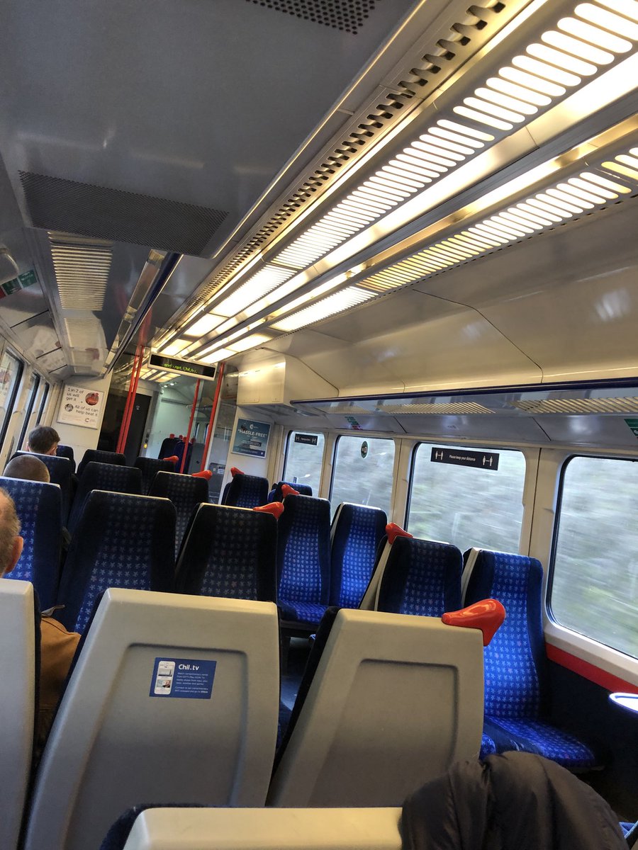markeverest22's tweet photo. ⁦@HS2ltd⁩ ⁦@BorisJohnson⁩ ⁦@Keir_Starmer⁩- this how much we DO NOT NEED HS2. 
Morning train on Birmingham to London line, total of 5 people in this carriage 2 stops from destination that has 84 seats
⁦@stophs2⁩ ⁦@Hs2Rebellion⁩ ⁦@ChrisGPackham⁩ https://t.co/9xzoYZTIoZ