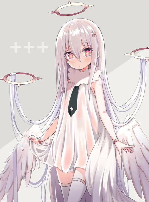はじめて一万いいねを超えたシロガミサマ😇描き方とか雰囲気の指標になったので思い出深いです #この作品がなかったら今の自分は存在しなかったと言っても過言ではない作品 