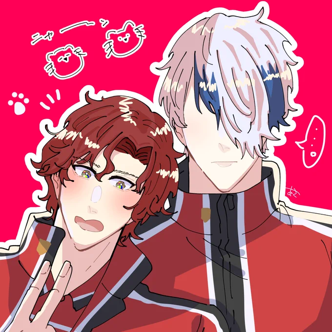 代表カプもめっちゃ描きたいんですけど例の男の誕生日迫って来てるんでとりあえず過去に描いた君篤と月寿と袴あくと塚石載せときます。いつか描くよ…… 