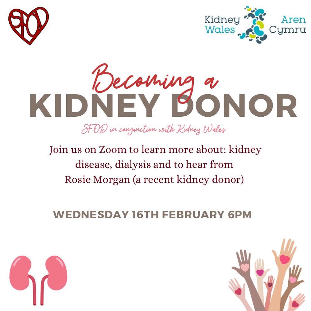 Our friends <a href="/KidneyWales/">Kidney Wales</a> are holding an online talk about becoming a kidney donor. Here’s all the details. 

Join Zoom Meeting
cardiff.zoom.us/j/82503155183?…

Meeting ID: 825 0315 5183
Password: 094482