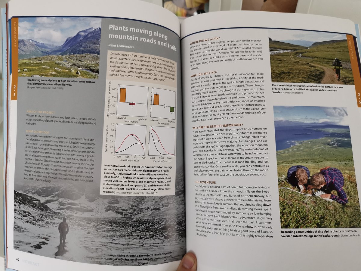 JLembrechts's tweet photo. Beauty in the mail today! The book 'Stories of Arctic Science' by @INTERACT66, including a little chapter on the work we have been doing in Abisko with their financial support🤩! 
This program has meant a lot to me and our dreams in #The3DLab! https://t.co/Ag6Iu2AkPp